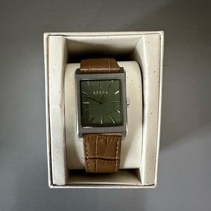 Breda Croc Embossed Watch